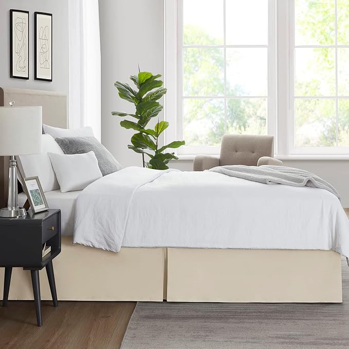 Nestl Cream Twin Bed Skirt - Image 7