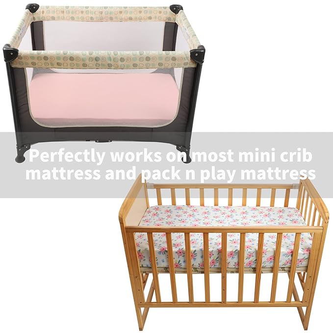 Onacosht Pack n Play Sheets 3 Pack Fitted - Image 2