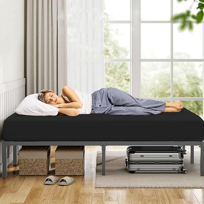 Cot Sheets Fitted Only 31" x 75", Ultra Soft & Breathable Cot Size Bed Sheet Fit - Image 5