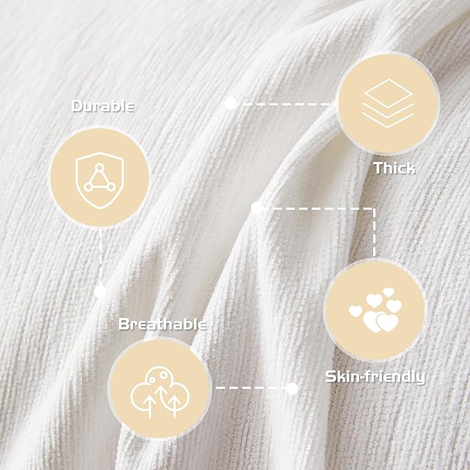 MEETSKY White Couch Cover - Image 5