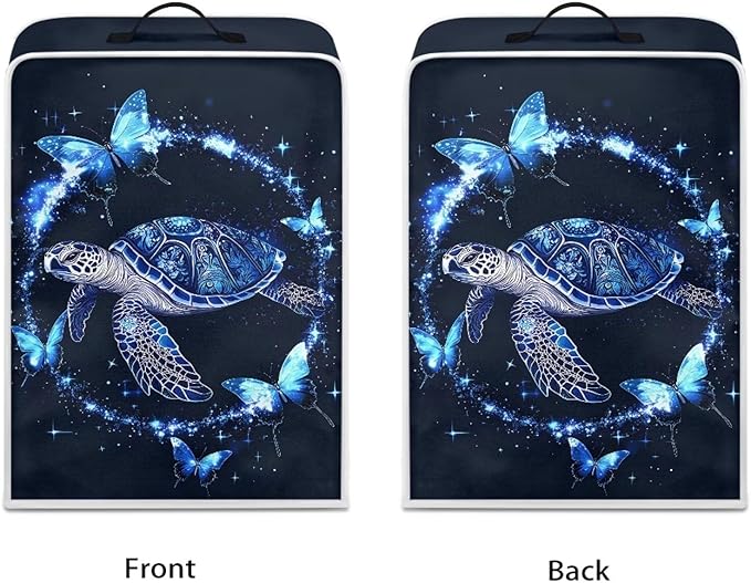 Mumeson Sea Turtle Butterfly Coffee Maker Cover, Home Kitchen Appliance - Image 2