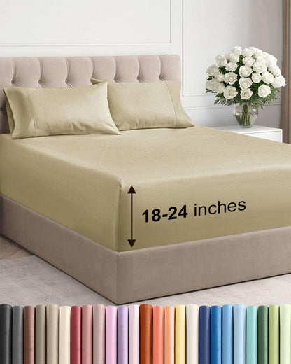 cgk extra deep twin sheet set - 4pc, main product view