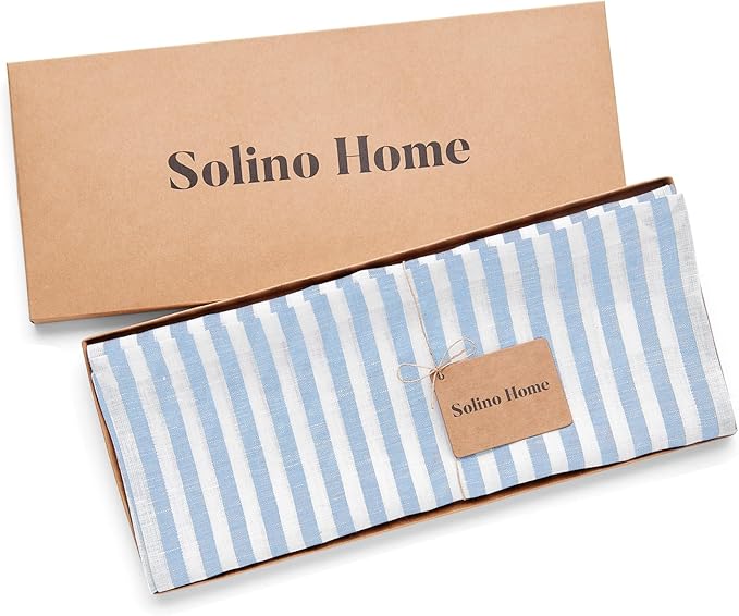 Solino Home Linen Table Runner 120 Inches Long - Image 6