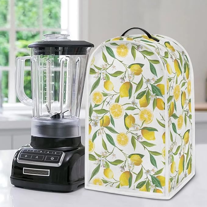 Lemon Print Blender Covers Kitchen Food Processor Covers - Image 4