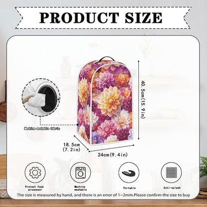Bright Floral Blender Dust Cover Toaster Cover Boho Mandala Floral 4 Slice - Image 4