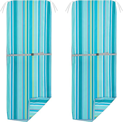 NettyPro Outdoor Patio Lounge Chair Cushion Covers Set 2 by NettyPro