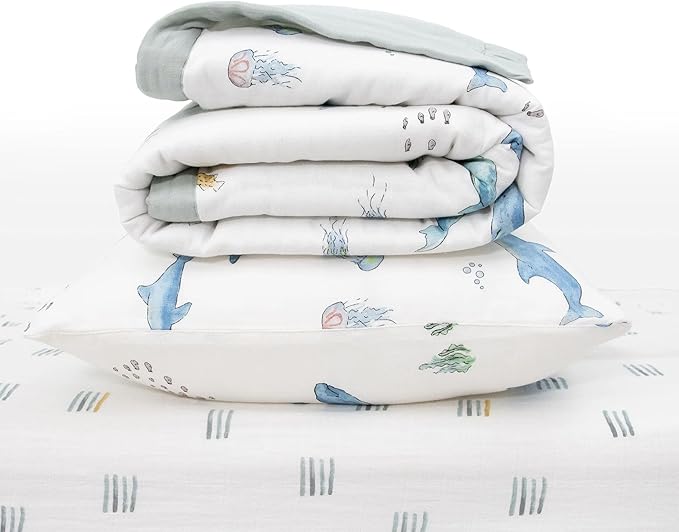 Little Unicorn Toddler Bedding 3-Piece Set | Super Soft & Breathable Muslin - Image 2