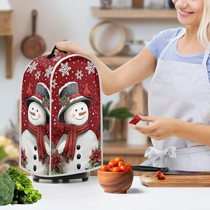 Talayituse Cardinal Snowman Print Blender Dust Cover, Fingerprint Protection - Image 2