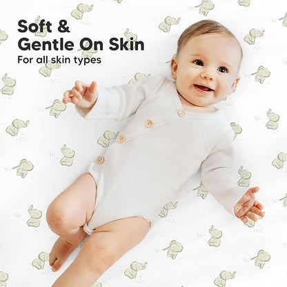 2-Pack Mini Crib Sheets Fitted - Image 4