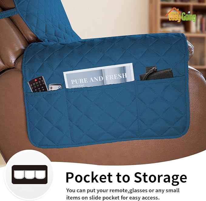 Easy-Going Oversized Recliner Cover Reversible Couch Cover Sofa Cover - Image 3