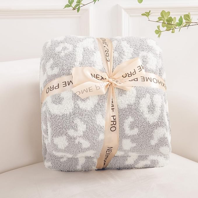 NEXHOME PRO Leopard Soft Blanket Twin Size, Fuzzy Throw Blanket by NEXHOMEPRO