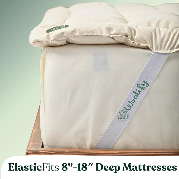 Organic Merino Wool Mattress Topper - Image 5
