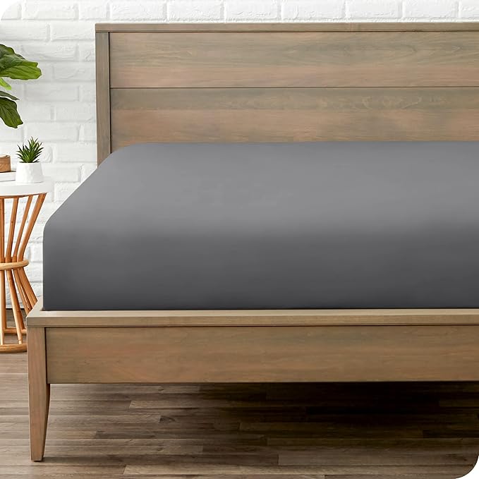 Bare Home Fitted Bottom Sheet Short Queen Size by BareHome