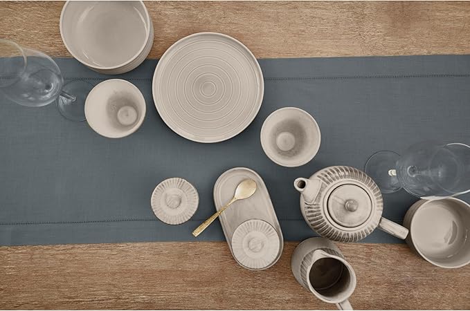 Solino Home Linen Hemstitch Table Runner 60 Inches - Image 3