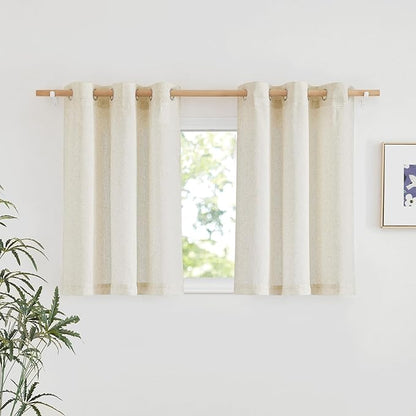 NICETOWN Linen 36 inch Curtains by NICETOWN