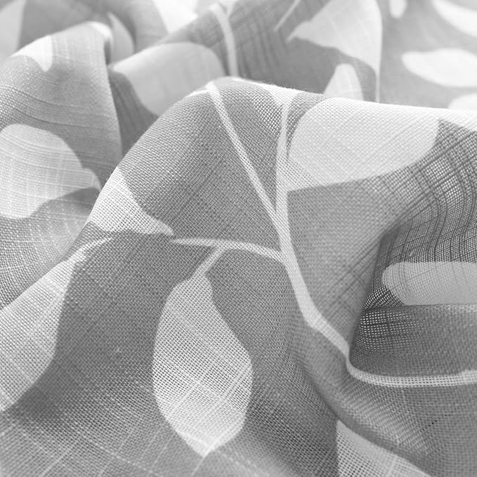 Treatmentex White and Grey Curtains - Image 8