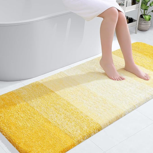 OLANLY Bathroom Runner Rugs 59x24, Extra Soft Absorbent Microfiber Bath Rugs by OLANLY