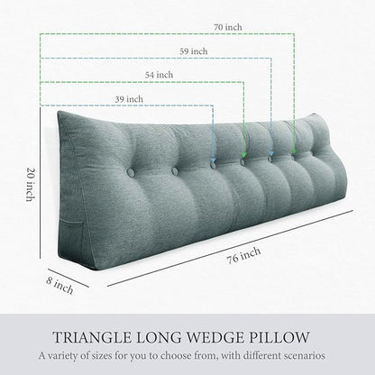14 lbs Thickened Headboard Pillow Wedge Pillow Headboard Reading Pillow Bed - Image 5