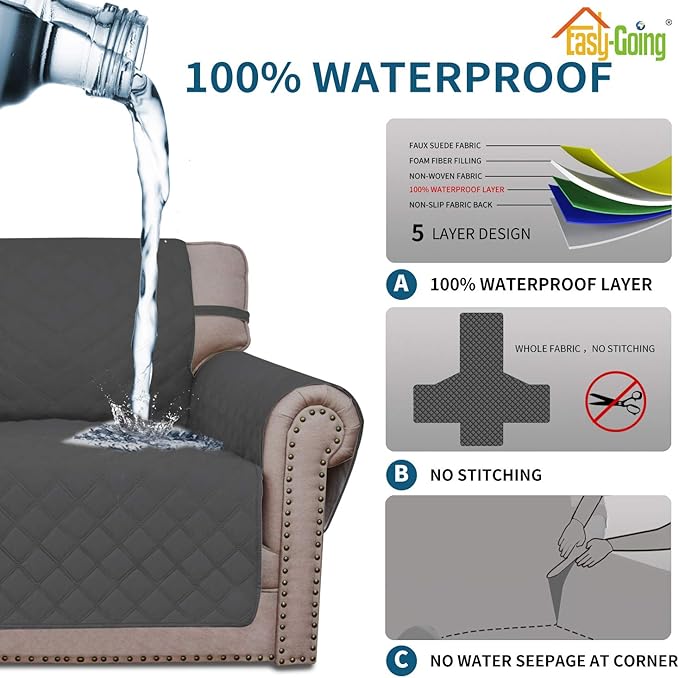 Easy-Going Sofa Slipcover Waterproof Couch Cover - Image 4