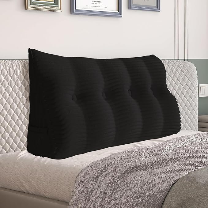 Daneey Headboard Pillow Full, Triangular Wedge Headboard Pillow by Daneey