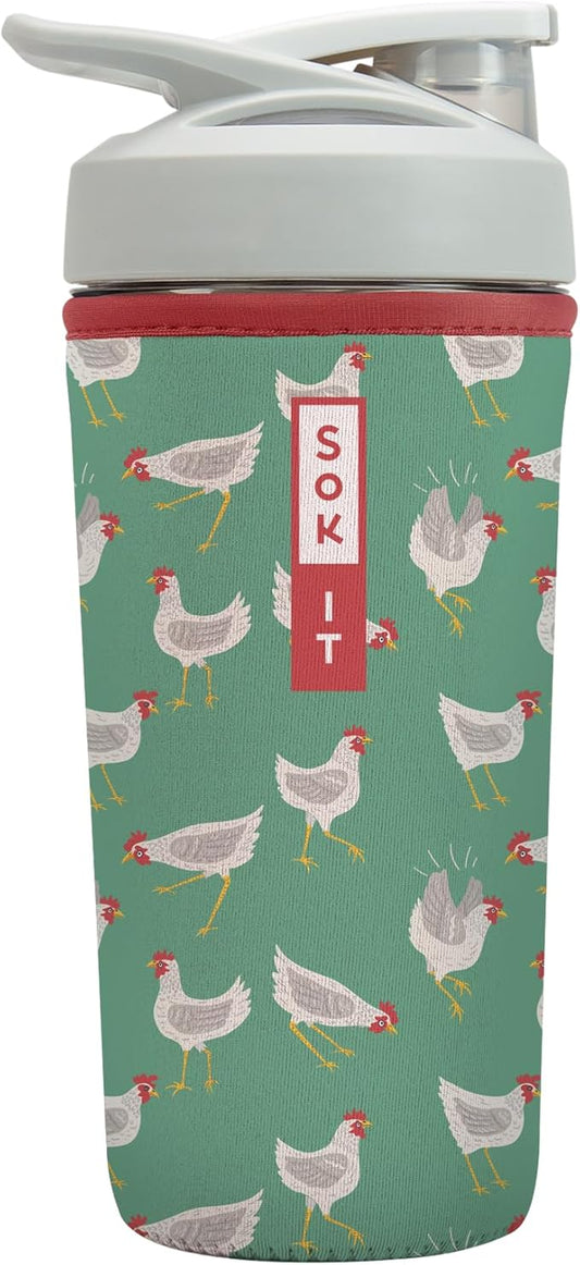 Sok It BotlSok Protein Blender Shaker Bottle Sleeve Insulated Neoprene Cover by SokIt