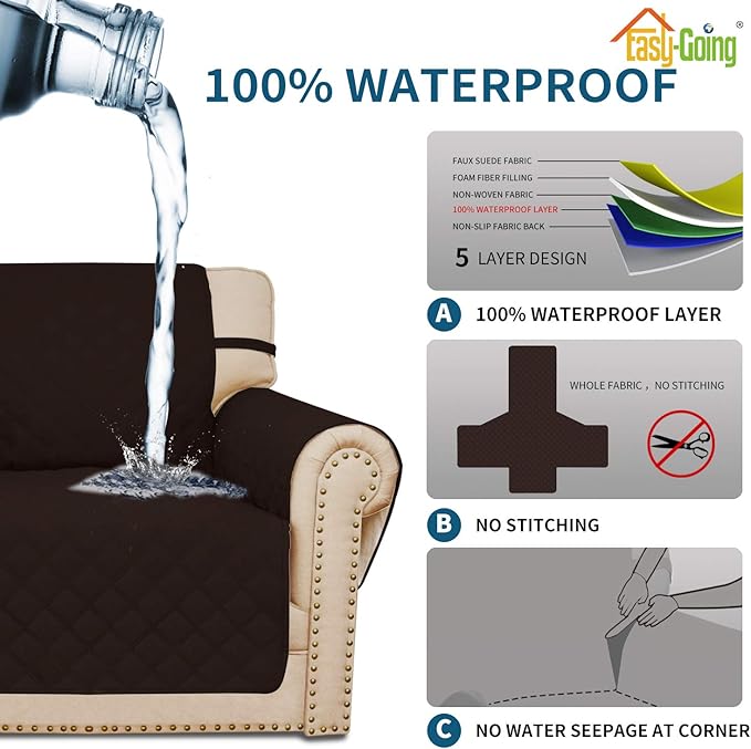 Easy-Going Sofa Slipcover Waterproof Couch Cover - Image 3