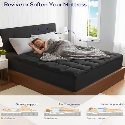 OLANLY Dual-Layer 4 Inch Full Size Memory Foam Mattress Topper - Image 3
