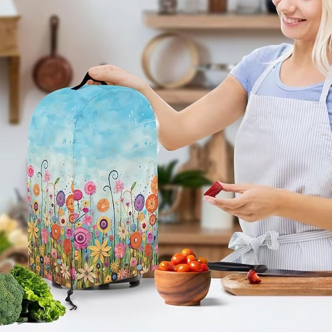 Colorful Daisy Print Blender Covers - Image 3