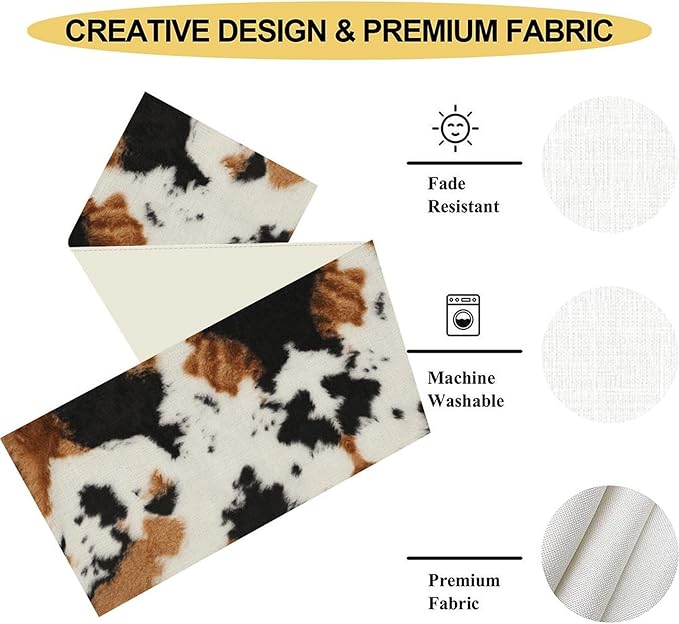 Cow Print Table Runner - Image 5
