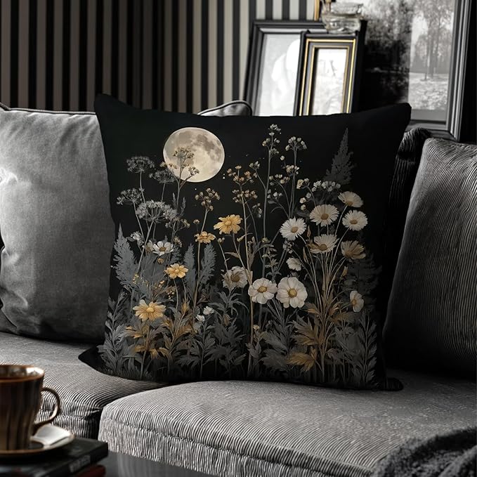 Bohemian Pillow Covers | Vintage Floral & Carpet Design | Double Sided Blue - Image 6