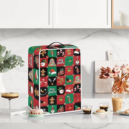 Coffee Maker Cover, Christmas Holiday Coffee Dust Cover Washable Removable - Image 3