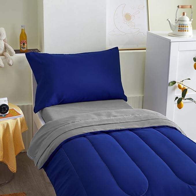 4 Pieces Toddler Bedding Set Ultra Soft and Breathable Toddler Comforter Sheet - Image 3
