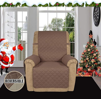 Easy-Going Recliner Sofa Slipcover Reversible Sofa Cover Water Resistant Couch - Image 2