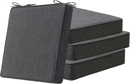Square Corner Seat Cushions, Indoor Outdoor Water Repellent Universal Chair Pads by Unimatta