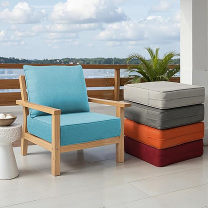 Outdoor Chair Cushions Set of 3, Waterproof 24x24 Patio Chair Cushion, Couch - Image 8