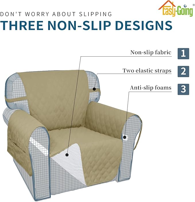 Easy-Going Waterproof Oversized Loveseat Covers Leakproof Couch Cover - Image 4