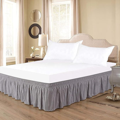 Silver Wrap Around Bed Skirts - Image 4