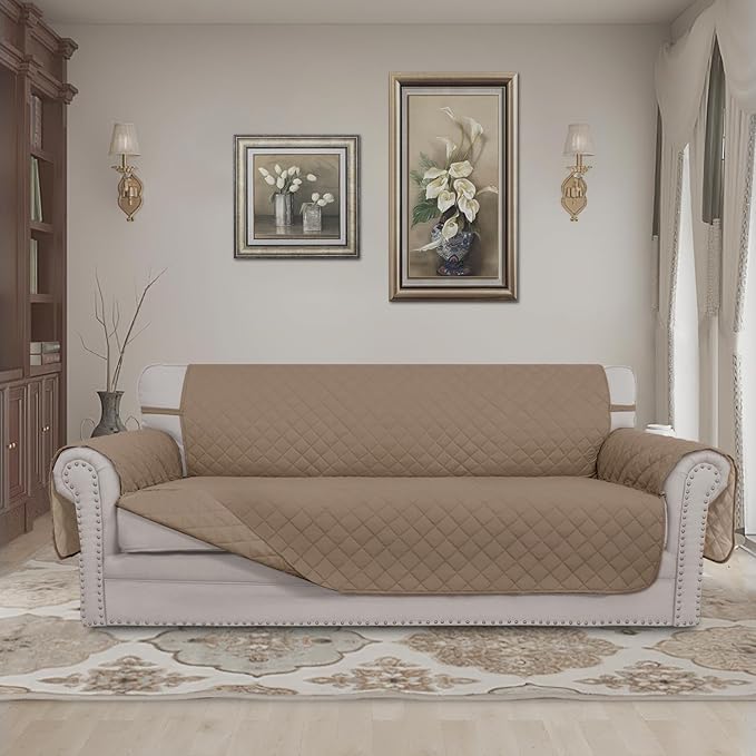 Easy-Going 4 Seater Sofa Slipcover Reversible Sofa Cover Water Resistant Couch - Image 2