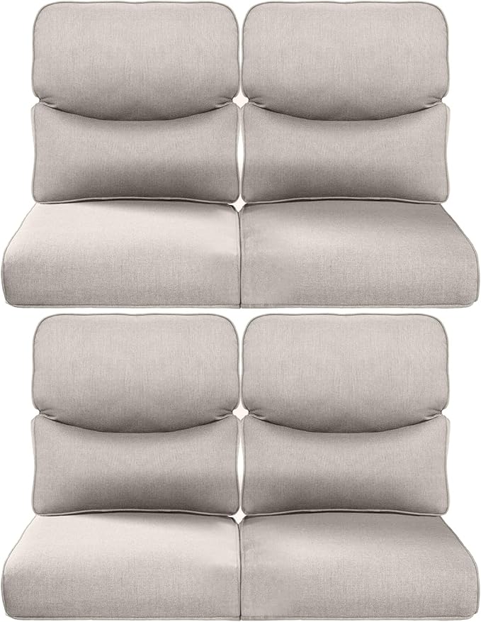 Pop 22x25/22x24 Outdoor Chair Cushions Set of 4 by ACTREST