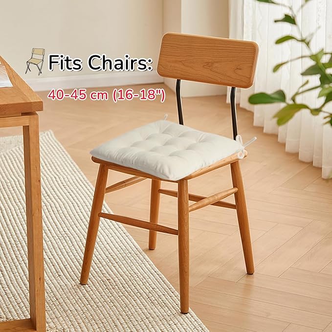 2 Pack Square Seat Cushion Chair Pads - Image 6