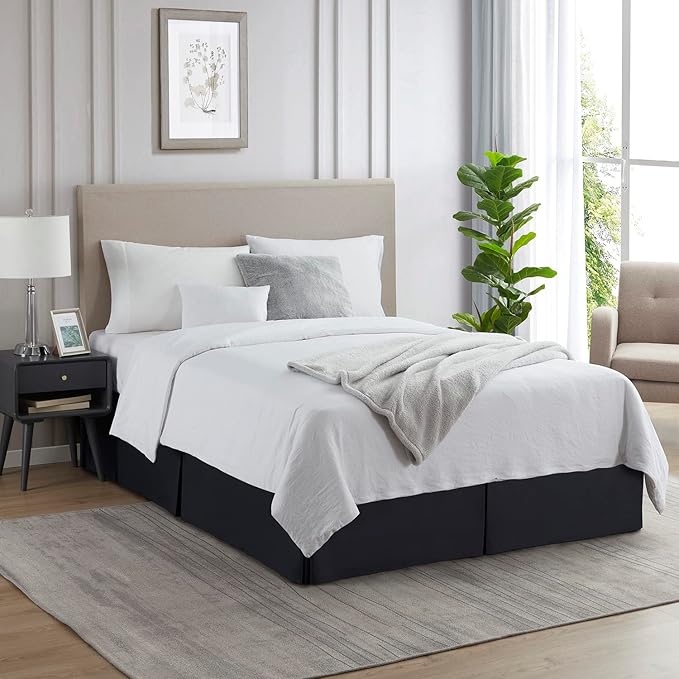 Nestl Black Full Bed Skirt - Image 4
