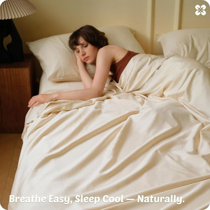 Bedsure Cooling Sheets, Rayon Derived from Bamboo & Cotton Blend, GentleSoft - Image 7