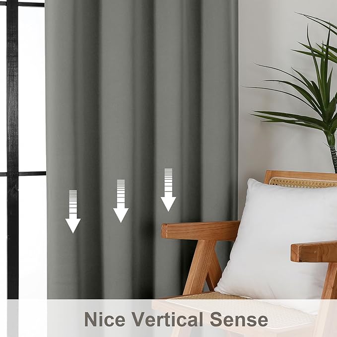 Gwine Light Grey Blackout Curtains - Image 4
