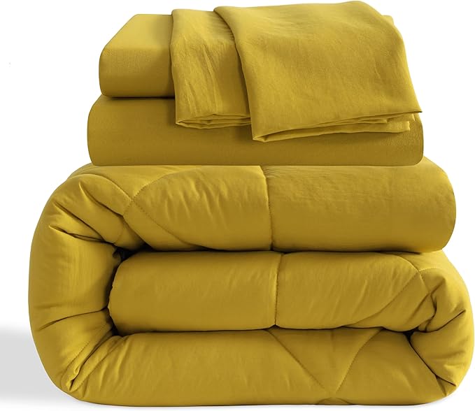 NTBAY Twin Comforter Set with Sheets, 5 Pieces Soft and Breathable Twin Bedding - Image 2