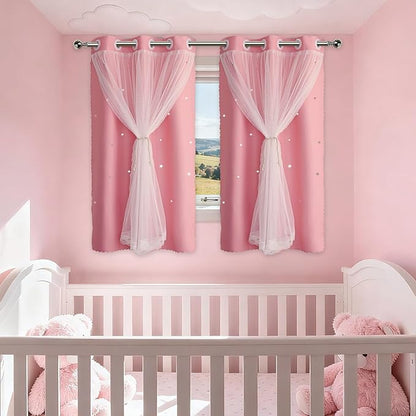 Pink Curtains for Girls Bedroom Cute - Image 5