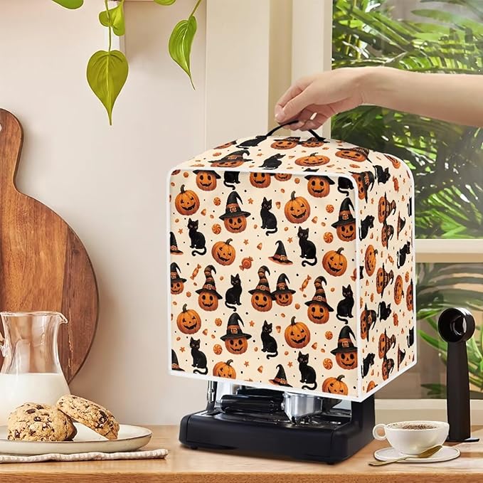 Halloween Coffee Maker Cover, Universal Waterproof Dustproof Coffee Machine - Image 4