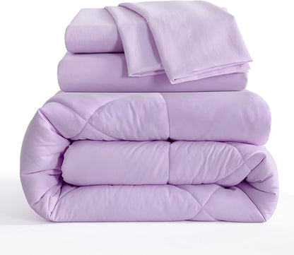 NTBAY Twin Comforter Set with Sheets, 5 Pieces Soft and Breathable Twin Bedding - Image 2