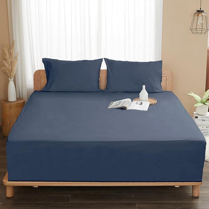 Sunflower Twin Fitted Sheet, 1-Piece Deep Pocket Fitted Bottom Sheet 15" - Image 8
