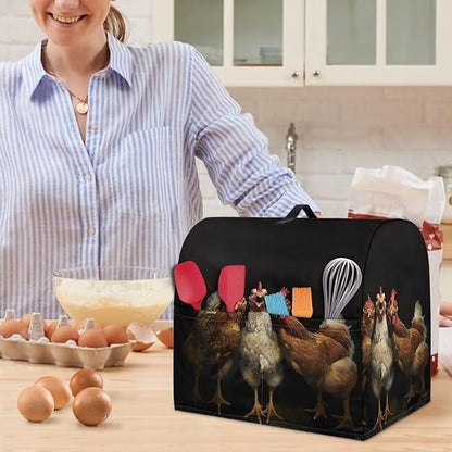 Funny Rooster 3D Print Stand Mixer Covers Kitchen Aid Mixer Cover Mixer Dust - Image 5