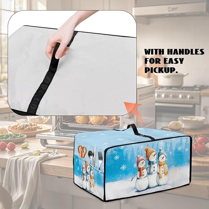 Christmas Air Fryer Toaster Oven Dust Cover Protective Convection Oven Cover - Image 4